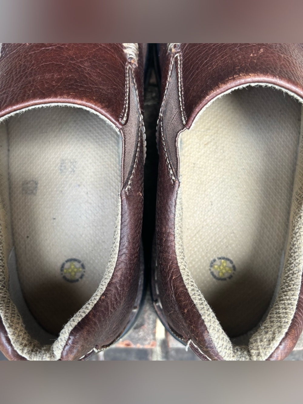 EUC Dr Martens Pebbled Leather Slip-on Loafers Men's Size 13 M Brown Style 11233 - Picture 10 of 14